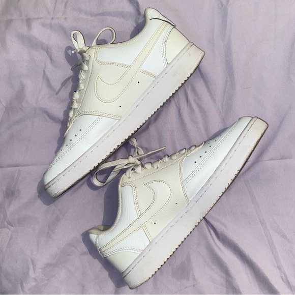 Nike Shoes - nike shoes court vision white sneakers women size 7